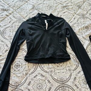Black Long Sleeve Athletic Top